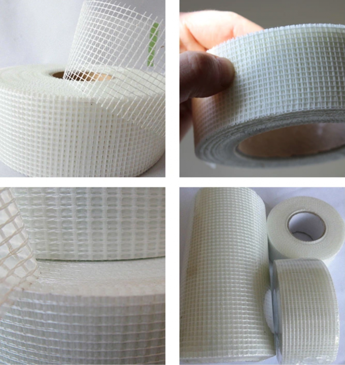 Self Adhesive Glass Fibre Tape / Fibreglass Jointing Tape Used In Reinforcing Walls 1